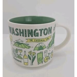 STARBUCKS Been There Series Across The Globe Collection 2022 WASHINGTON Cup Mug
